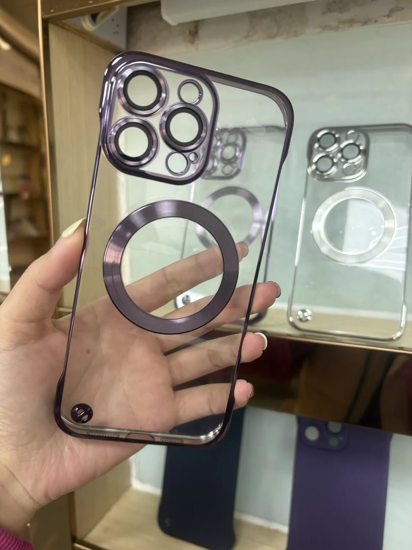 Clear Acrylic MagSafe Phone Cover for iPhone